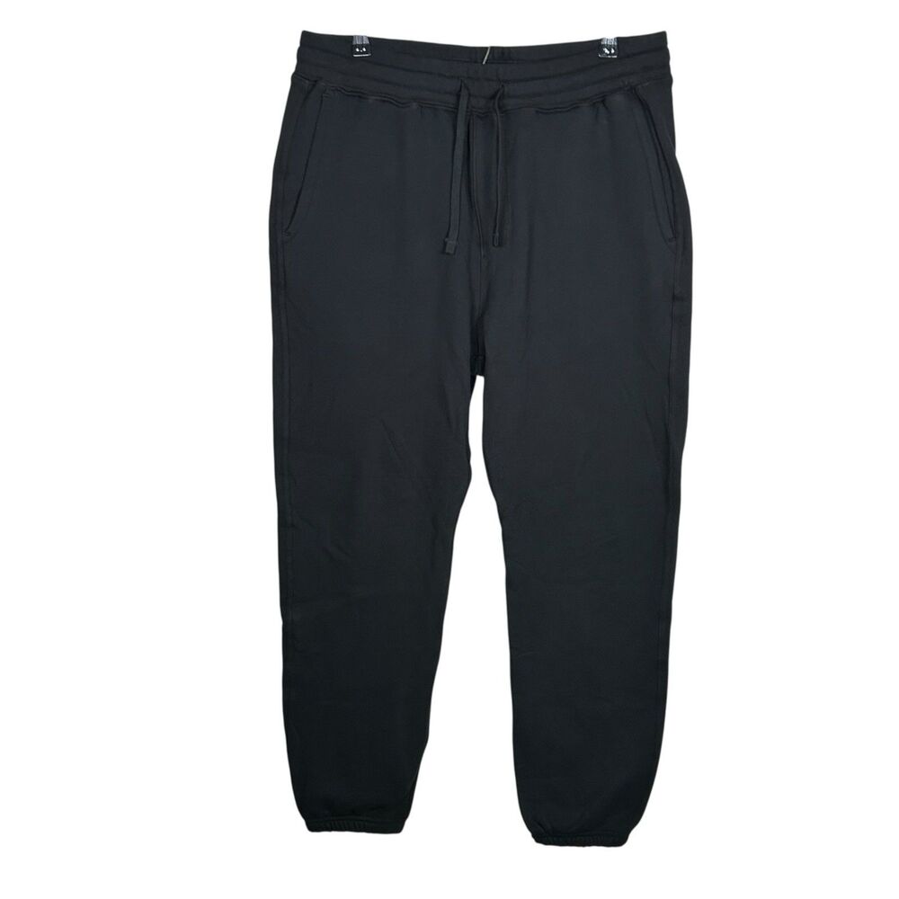 American Giant Sweatpants Mens Large Black Classic Joggers Cotton Blend USA